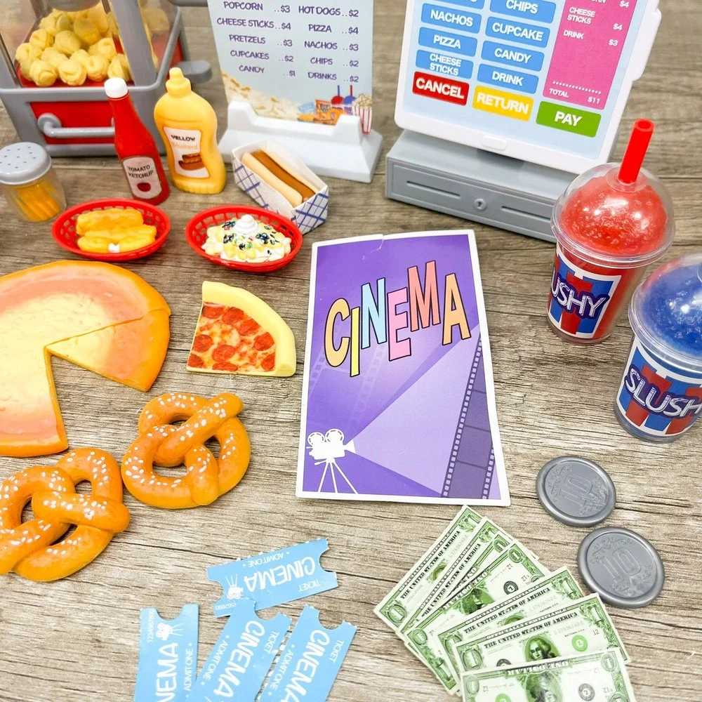 Our Generation Movie Theater Snack Bar Accessory Set for 18 inch Dolls Food Lot
